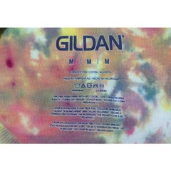 Retro Gildan tie dye shirt adult Men’s medium white short sleeve