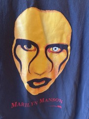 Y2K Marilyn Manson Sex Is Dead Bootleg T Shirt Men’s Medium Heavyweight Fade
