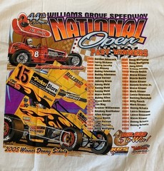 Vintage Y2K Men’s XL 2005 Williams Grove Speedway Open Dirt Track Racing 🔥