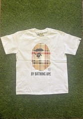 A Bathing Ape BAPE Men’s White Graphic Logo Print Crew Neck T-Shirt Size L