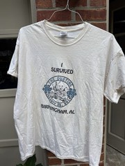 2014 I Survived The Dusting Birmingham AL T Shirt XL Winter Apocalypse Gildan