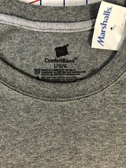 Hanes Comfortblend Pocket T-Shirt Gray Large