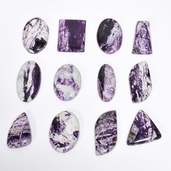 90-100 carats Kammererite Gemstone Wholesale Cabochons Lot, Jewelry Making Lo…