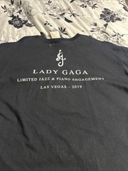 Lady Gaga Jazz & Piano Las Vegas Residency Tour Shirt Size Large Black White