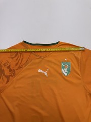 Puma Men’s Soccer Jersey Côte d’Ivoire Orange S Vintage