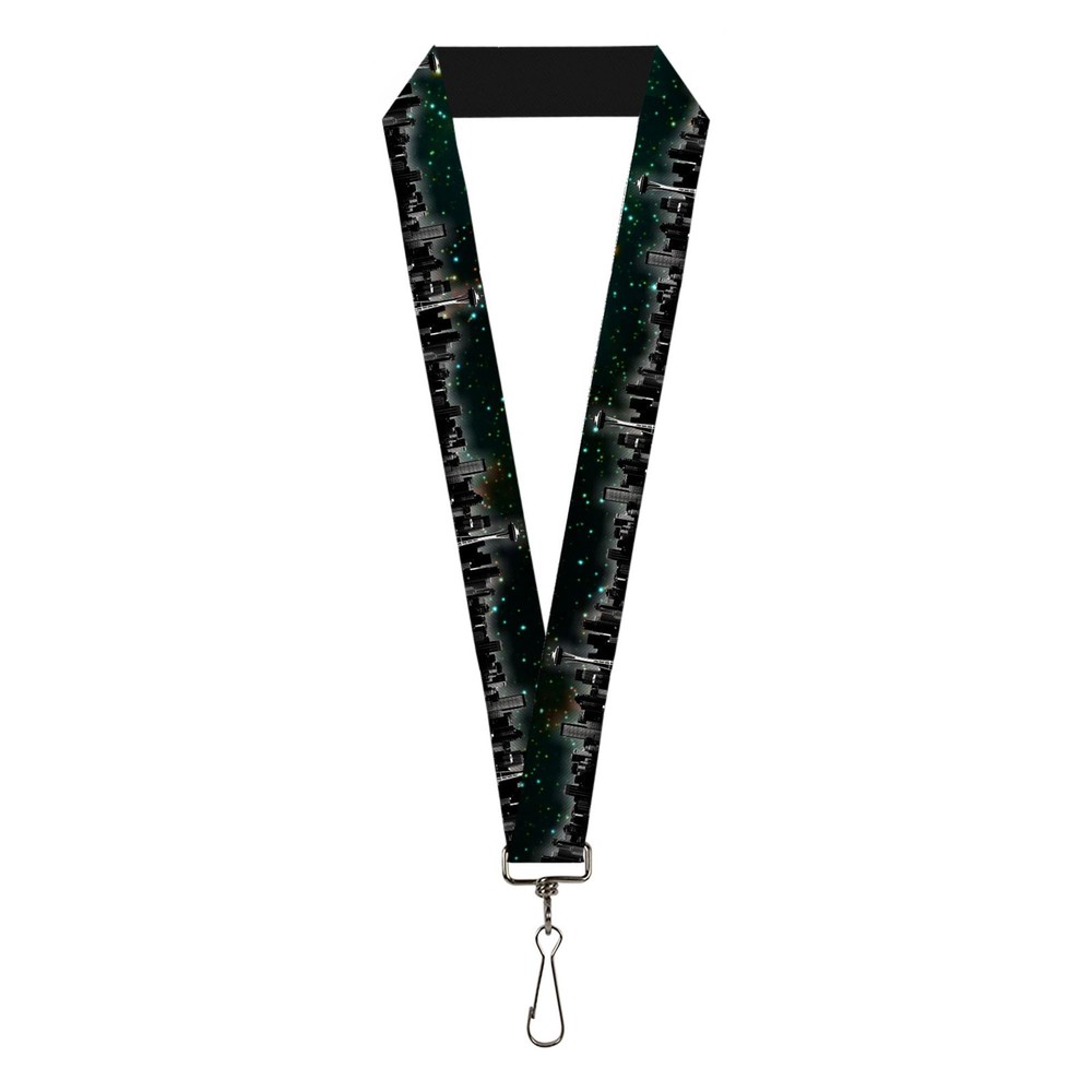 1.0 Inch Lanyard Seattle Vivid Skyline Space Dust ID Badge Holder Strap