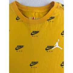 Nike Jordan Jumpman All Over Print Yellow T Shirt Men’s Size Small