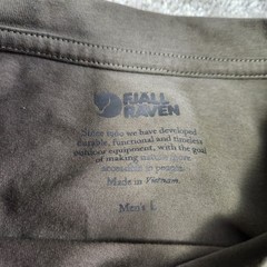 Fjallraven Shirt Men Large Green Lush Logo Tee Hiking Gorpcore Outdoor Trek