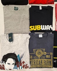Lot Of 12 T-Shirts Sizes L XL Y2K Modern Humor Hard Rock Ralphie Music Etc