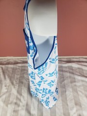 Bud Light Beer White Blue AOP Muscle Tank Top Shirt Chest Pocket Mens XL NWOT