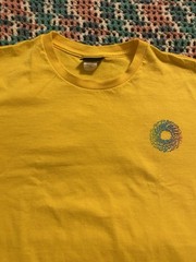 Vintage NHS Slime Ball Skateboards Yellow T Shirt Sz 2XL (25.5in W X 30in L) Y2K