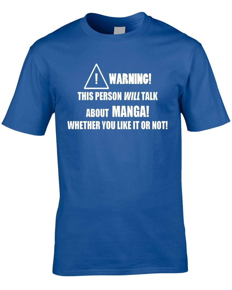 Manga Mens T-Shirt Funny Hobby Statement Gift Present Anime Cartoons Animation