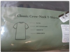 Classic T-shirts 100% Cotton Goodfellow BLACK CREW-NECK 4 ct MEDIUM Soft Stretch