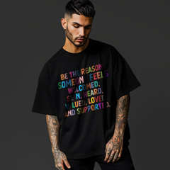 Positive Affirmation T-Shirt – Be The Reason Someone Feels Welcomed Loved A106
