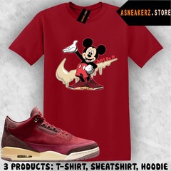 Shirt To Match AJ 3 Bin23 Bin 23 2026 Sneaker Matching Tee Drip M Mouse T-Shirt