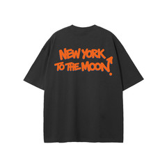 New York Knicks Basketball “To The Moon” T-Shirt NYC Double Sided Tee S-2XL