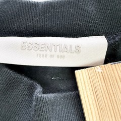Fear of God Essentials Shirt Stretch Limo Black Mens Size 2XL Spell Out