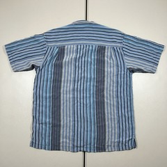 Tommy Bahama Blue Striped Button Up Shirt Men’s Size Medium Beach Vacation