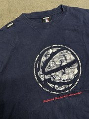 Vintage Y2K UNK NBA Team Logos Basketball Print Navy Blue T-Shirt Men’s XL