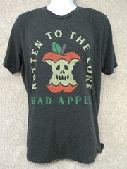 Men’s Rotten To The Core Bad Apple T-Shirt size XL color Gray
