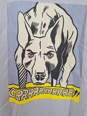 NEW ~ ROY LICHTENSTEIN Guggenheim Grrrrrrrrrrr!! Pop Art Size M