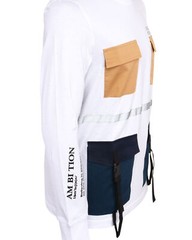 NWT KA-1 King’s Ambition T-SHIRT white long sleeve cotton luxury UAE L