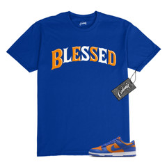 Dunk Knicks Team Royal Blue Orange Low Bright Ceramic T Shirt to Match BW BLS
