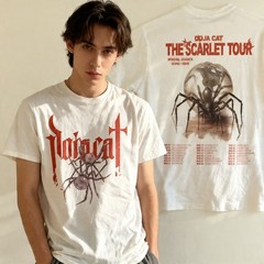 2 Sides Doja Cat The Scarlet Tour 2023 White S-5XL T-Shirt