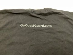 United States Coast Guard USCG Black T-Shirt Men’s Size XL Bayside 100% Cotton