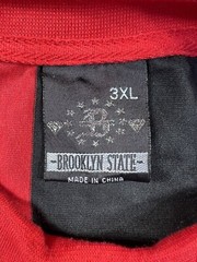 Brooklyn State Men’s Vertical Stripe Crew Size 3XL Color Block Cotton Polyester
