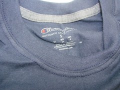 Champion Men’s Double Dry Cotton Crew-Neck Shirt Navy Small Cotton Blend X-Temp