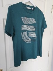 Seasalt Men’s Midwatch Top T-Shirt Tee Size Medium Green Organic Cotton Summer