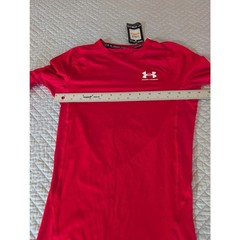 NWT Under Armour Heatgear Men’s Small Red Compression Long Sleeve Shirt (0924)