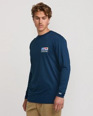 Billabong Runner Loose Fit Long Sleeve Surf Tee Navy sz Extra Large NWT