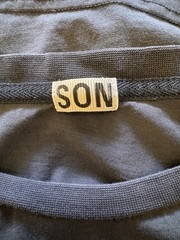 Son Of A Tailor T-Shirt Mens Small Black Supima Cotton Streetwear Slim Tee Y2K