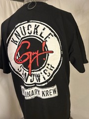 Control Guy! Knuckle Sandwich Kulinary Krew XL Black Short Sleeve Promo T-Shirt