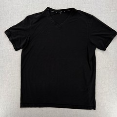 Public Rec V Neck Tee & Henley Shirt Lot Men XXL Black White Stretch Casual