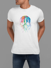 100% cotton Skull Colors T-shirt, choose your color and size FC027