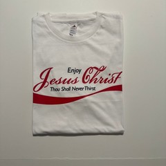 Enjoy Jesus Christ Christian T-Shirt Thou Shall Never Thirst Funny vintage Jesus