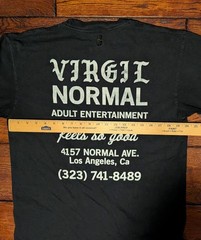 Virgil Normal Adult Entertainment T-Shirt in Black Store Logo Men’s Size Medium