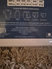 STAFFORD 3 Large Crew Neck White T-Shirts 100% Cotton Comfort. New In Package.