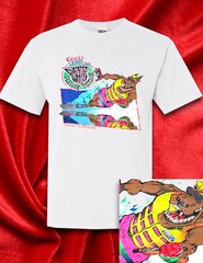 Beer Wolf Water Ski 1989 WHITE short sleeve t-shirt