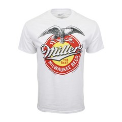 MILLER THE BEST MILWAUKEE BEER T SHIRT OFFICIAL ITEM