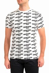 Philipp Plein Men’s White Short Sleeve Logo Print Crewneck T-Shirt US 2XL IT 56