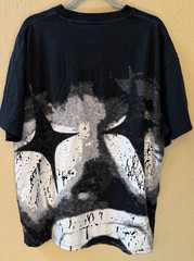 Men’s Valabasas Black White Clown Graphic Double Sided Heavyweight T Shirt L