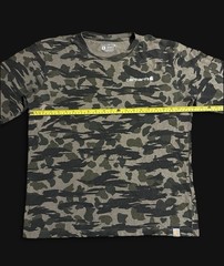 Carhartt Men’s Camo Long Sleeve Crew Neck Relaxed Fit Logo Cotton Knit T-Shirt M
