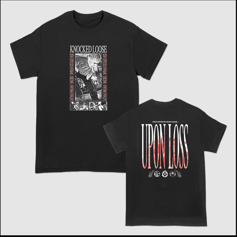 KNOCKED LOOSE band Upon Loss Black Adult T-Shirt Full Size MK629