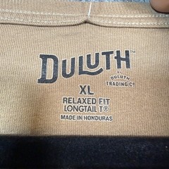 Duluth Shirt Mens XL Longtail Beige Tshirt Relaxed Fit Casual Thick Outdoors NEW