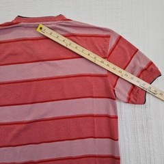Denim & Rivets Short Sleeve Shirt Men’s Size L Color Red/White V Double Collar