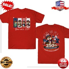 Buc Ee’s America 250 Fourth Of July Double-Sides T-Shirt – UP to 5XL
